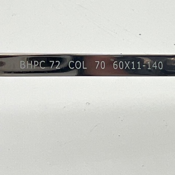 Beverly Hills Polo Cub Silver Pilot Sunglasses Frames BHPC 72 - Picture 5 of 6